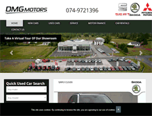 Tablet Screenshot of dmgmotors.ie